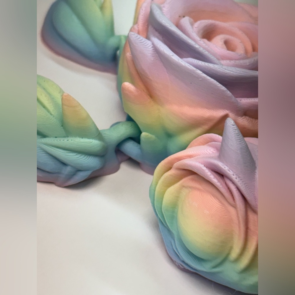 3D printed rose turtle